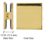 Brushed Gold Wall To Glass Hinge H30-BG